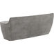 Ledger Ash Grey Wood Look Outdoor Bench